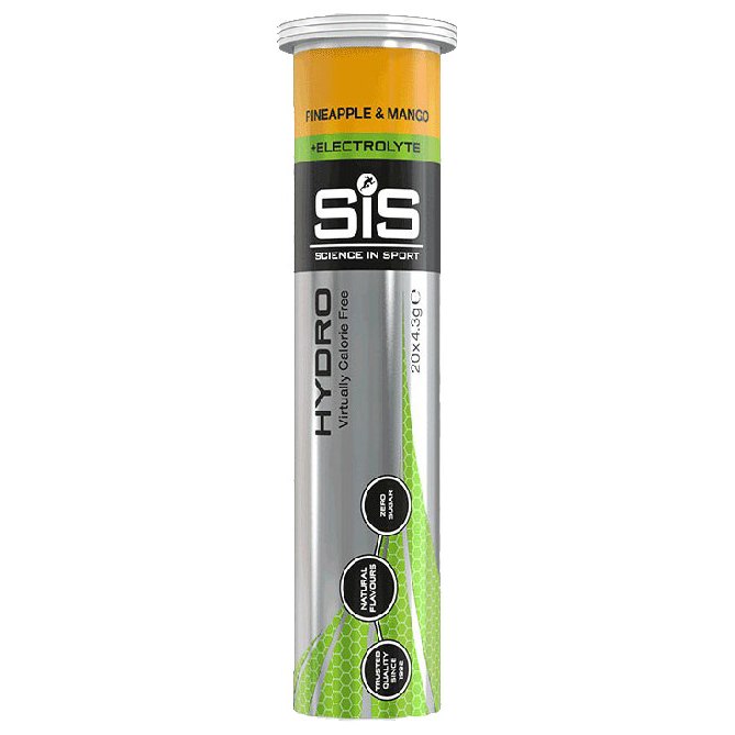 201860-04-d-380558 DZĒRIENS GO Hydro Hydration Tablets Pineapple & Mango 20 x 4.5g - attēls 1
